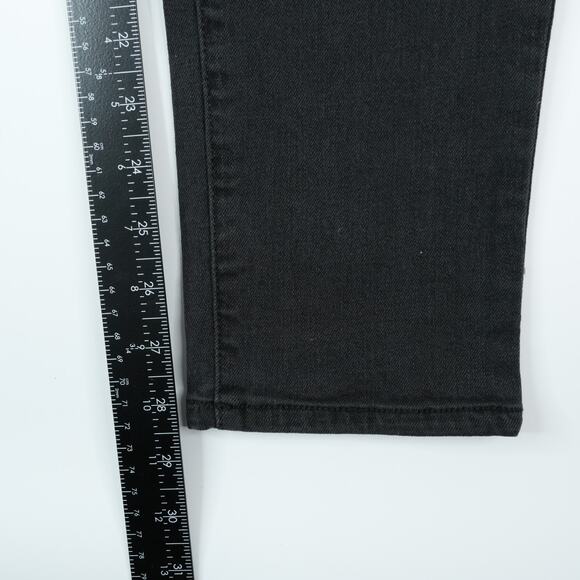 Seven7 Skinny Jeans Womens 10 (32x28.5) Black High Rise Stretch Denim Tight Pant - Picture 10 of 12